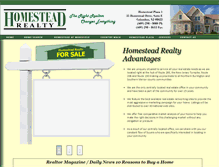 Tablet Screenshot of homesteadrealtynj.com